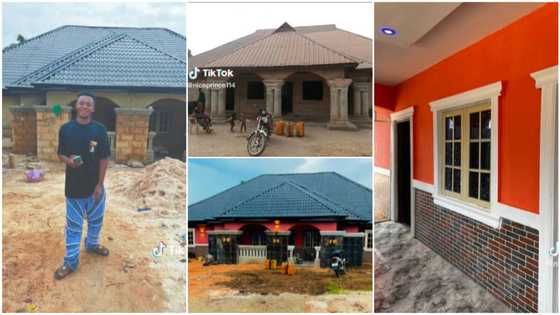 Man rebuilds family house after he made it, installs POP & changes interior decor, his mother rejoices in video