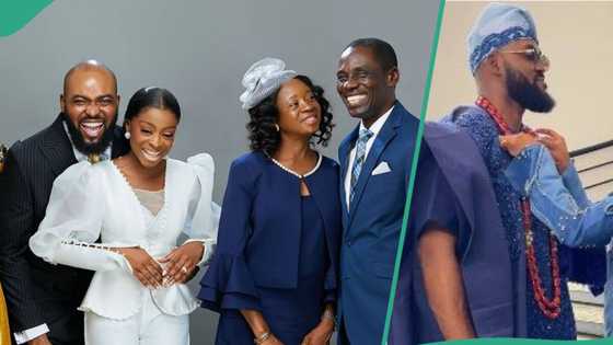 E pain me dat I missed it": 'Eze Ebube' singer Neon Adejo weds lover in grand style, fans drool