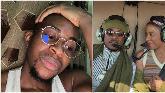 "Shey Oyinbo women better pass Nigerian women?" Netizens deliberate over singer Dotman & wife’s IG live clash