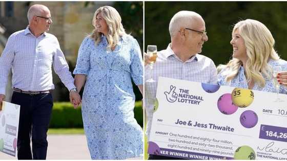 Man, wife win N95bn in lottery, hubby quits job, say what they plan to do with massive cash, photos go viral