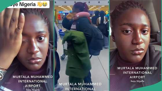 Nigerian lady sheds tears as she moves to Canada, video of her weeping raises questions