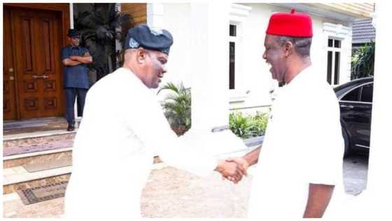 2023: Photos emerge as Wike receives Orubebe, PDP Senators in Rivers