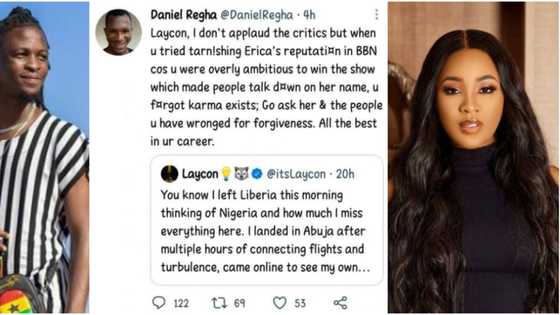 Go and beg Erica for forgiveness, karma is real: Man advises BBNaija’s Laycon