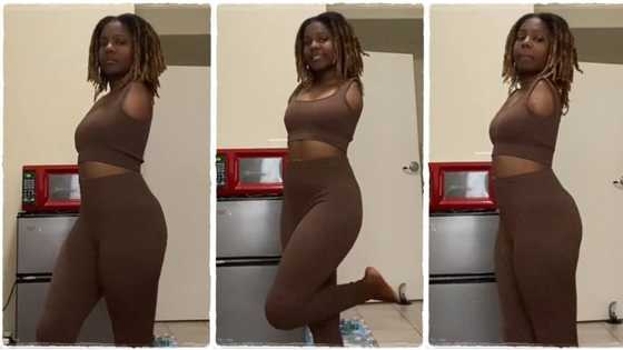 "I love you": Tall and beautiful lady with no hands displays her cute shape, video goes viral
