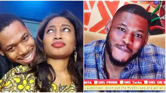 BNaija's Frodd heavily gushes after getting a kiss from Esther, tells Big Brother that he prays for more