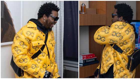 He's wearing a plot of land, rapper Olamide turns heads as he steps out in D&G jacket worth over N1 million