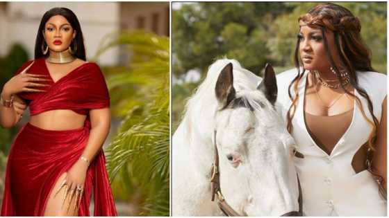 "Queens too are red!" Omotola motivates women on essence of self-love with a sultry look for Valentine's Day