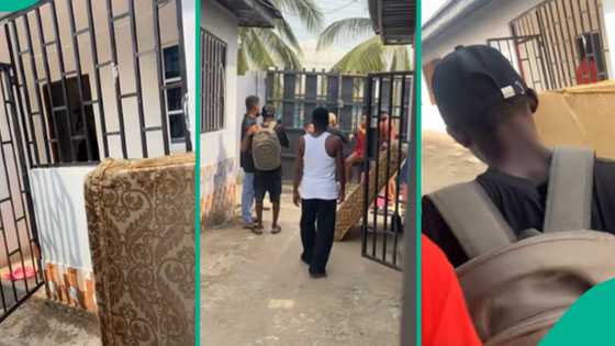 Boyfriend who rented house for girlfriend catches her with another man in same apartment, chases her out