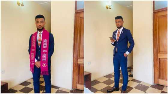 Nigerian man graduates from university, celebrates his achievement with beautiful photos