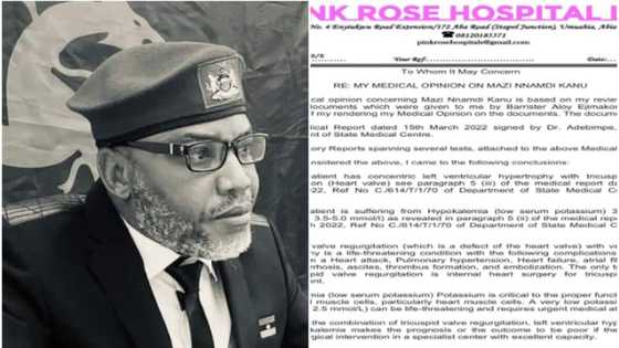 Nnamdi Kanu: IPOB leader to undergo heart surgery? Lawyer speaks, produces evidence