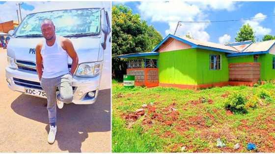 Okada rider proudly flaunts the beautiful house he built for his future wife, photo goes viral and wows many