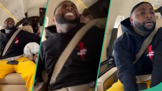 “I love my life”: Davido reacts in fear as private jet experiences turbulence, funny video trends