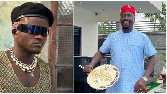 "N1 million today, tomorrow and Monday": Billionaire Obi Cubana storms Portable's DM, gifts him N3m