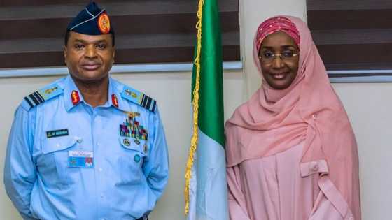 Da duminsa: Minista Sadiya ta auri babban hafsan mayakan Sojin sama, Sadiq Baba