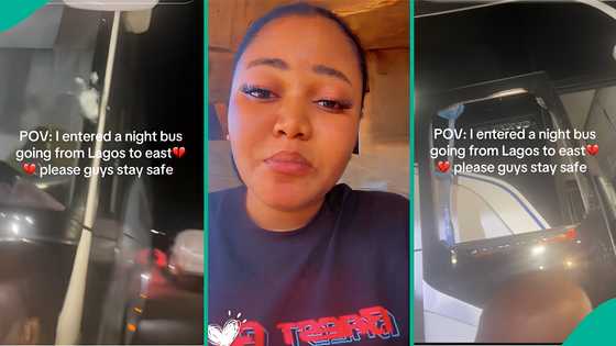 Lady who entered night bus from Lagos to East shares how vehicle was attacked by gunmen, posts video