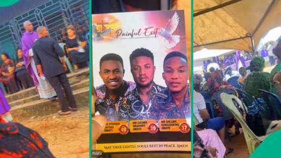 3 Nigerian brothers who died in Great Nigeria house fire accident laid to rest amid tears