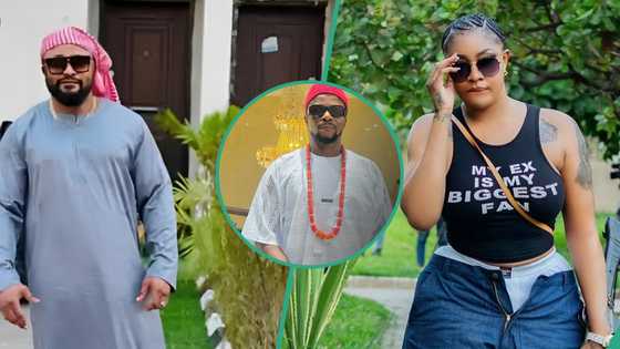 Stanley Ontop exposes Angela Okorie's ex-lover, dares him to visit UK, shares chat of his atrocity