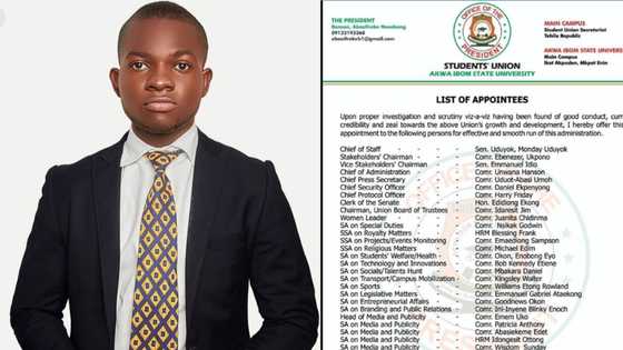 "I love the appointment list": List of 30 people appointed into positions by president of SUG goes viral