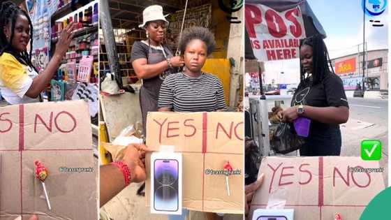 Lady says yes to random man who asked her to be his girlfriend, gets iPhone as reward