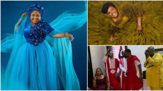 Gospel musician Chioma Jesus clocks 50 in style, stuns in beautiful pictures, team members sing for her