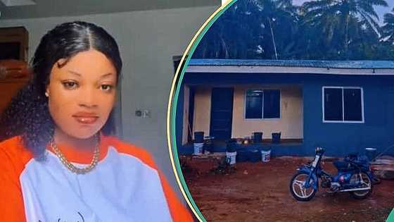 "I will do more if money comes": Nigerian lady displays portable house she built for parents in video