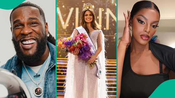 Burna Boy reacts as caucasian lady Mia Le Roux wins Miss SA after Chidimma Adetshina's withdrawal