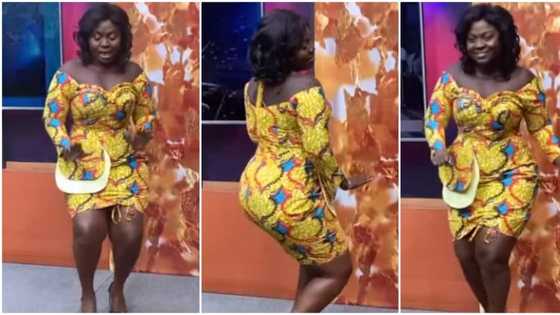 Ghanaian Kantanka TV presenter joins Buga challenge, shakes her curvy hips in video, peeps drool