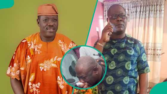 Yinka Quadri breaks down in tears at friend's burial, video sparks emotional reactions