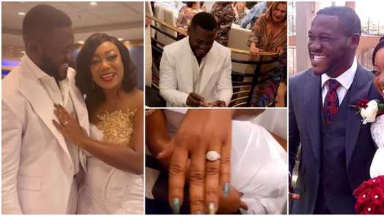 "Say yes again": Actor Deyemi proposes to wife with new ring as they mark 10th anniversary, video melts hearts