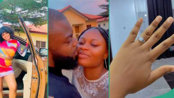 Lady finds love on Facebook, flaunts gifts her man got her as she advises women to check their DMs