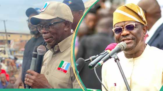 “Without transfer fee”: Oshiomhole commends PDP for giving Wike to Tinubu’s govt