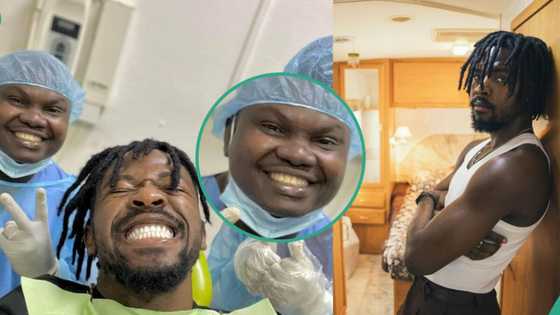 "So you wash teeth for person but your own teeth brown?" Man calls out Johnny Drille's dentist