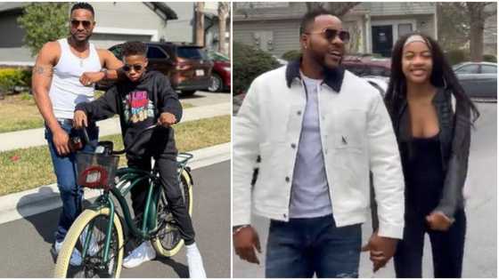 "The reason I work so hard": Bolanle Ninalowo melts hearts with video of kids hugging him before school
