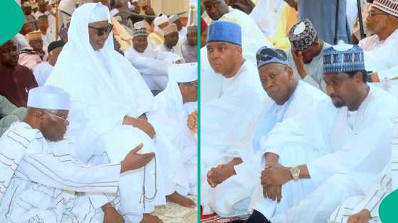 Atiku, Ganduje, Saraki Barau sun taru a auren ɗan tsohon shugaban ƙasa a Abuja