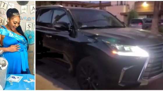 New mum Rosy Meurer receives Lexus ride as push gift from Olakunle Churchill