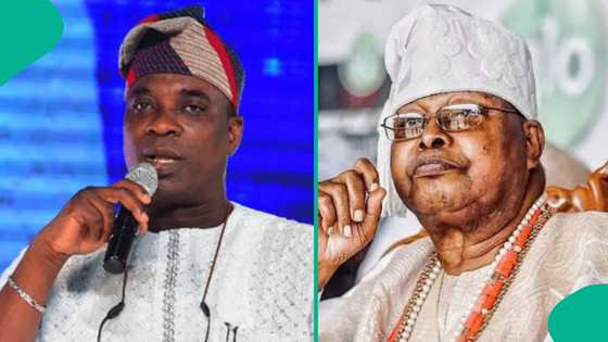 Awujale of Ijebu: Video as K1 publicly declares intention on stage, calls on late monarch's spirit