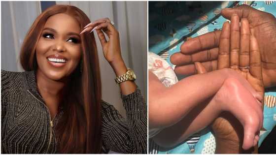 “Longest 9 months”: Actress Biola Adebayo welcomes 1st child at 41, shares failed IVF, surrogacy attempts