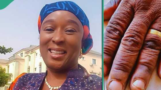 "Since 1976": Nigerian woman who has worn her wedding ring for 48 years, flaunts it in viral video