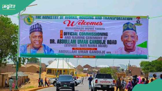 Ganduje ya kaddamar da titin 'Abdullahi Ganduje' da aka gina a wajen Kano