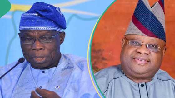 Cheers as Governor Adeleke, Obasanjo display amazing dancing moves at Lagos wedding, video trends