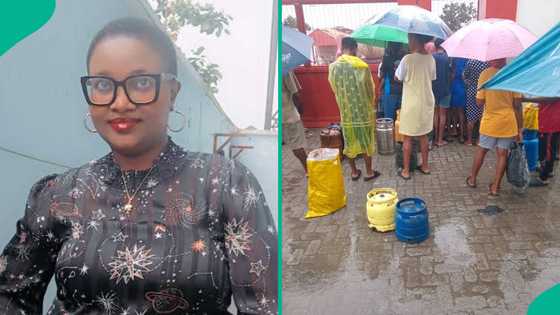 Lady laments cooking gas scarcity, mentions how much she bought 1kg: “People are complaining”