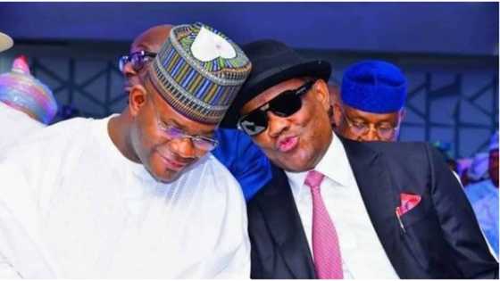 Pepper dem political romance in photo as APC ex-presidential aspirant meets Wike in Rivers