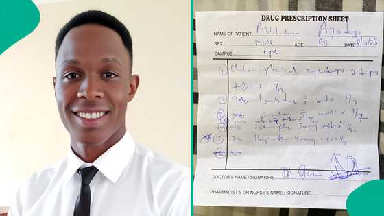 Nigerian man cries out for help to read doctor's prescription, posts photo