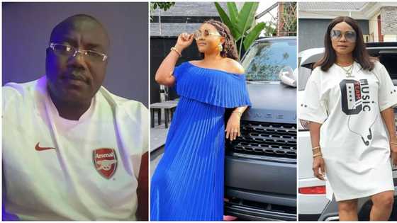 Reactions as Mercy Aigbe's ex-hubby, Lanre Gentry, shares Tiktok video of Iyabo Ojo