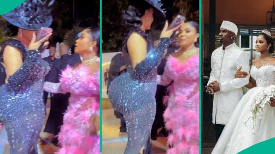 Iyabo Ojo speaks in tongues as curvy guest turns heads at Priscilla, Juma Jux’s wedding in Tanzania