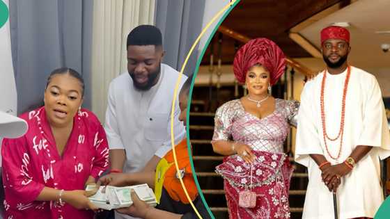 Ruby Orjiakor and husband Moc Madu link up with Chinyere Udoma, the man gets called out online