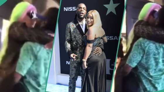 "Does his mum know?" Reactions as video of Burna Boy and Stefflon Don reuniting, kissing goes viral