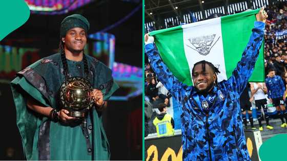 Ademola Lookman rocks classy Agbada as he wins 2024 CAF's African Footballer of the Year