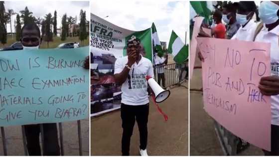 Anti-IPOB protesters storm National Assembly, condemn violence in southeast