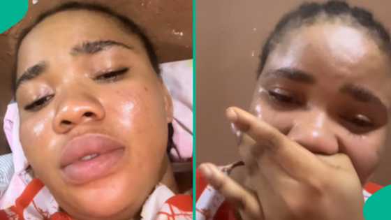 Lady spends 21 days crying and praying for her UK visa to be approved, people react to video